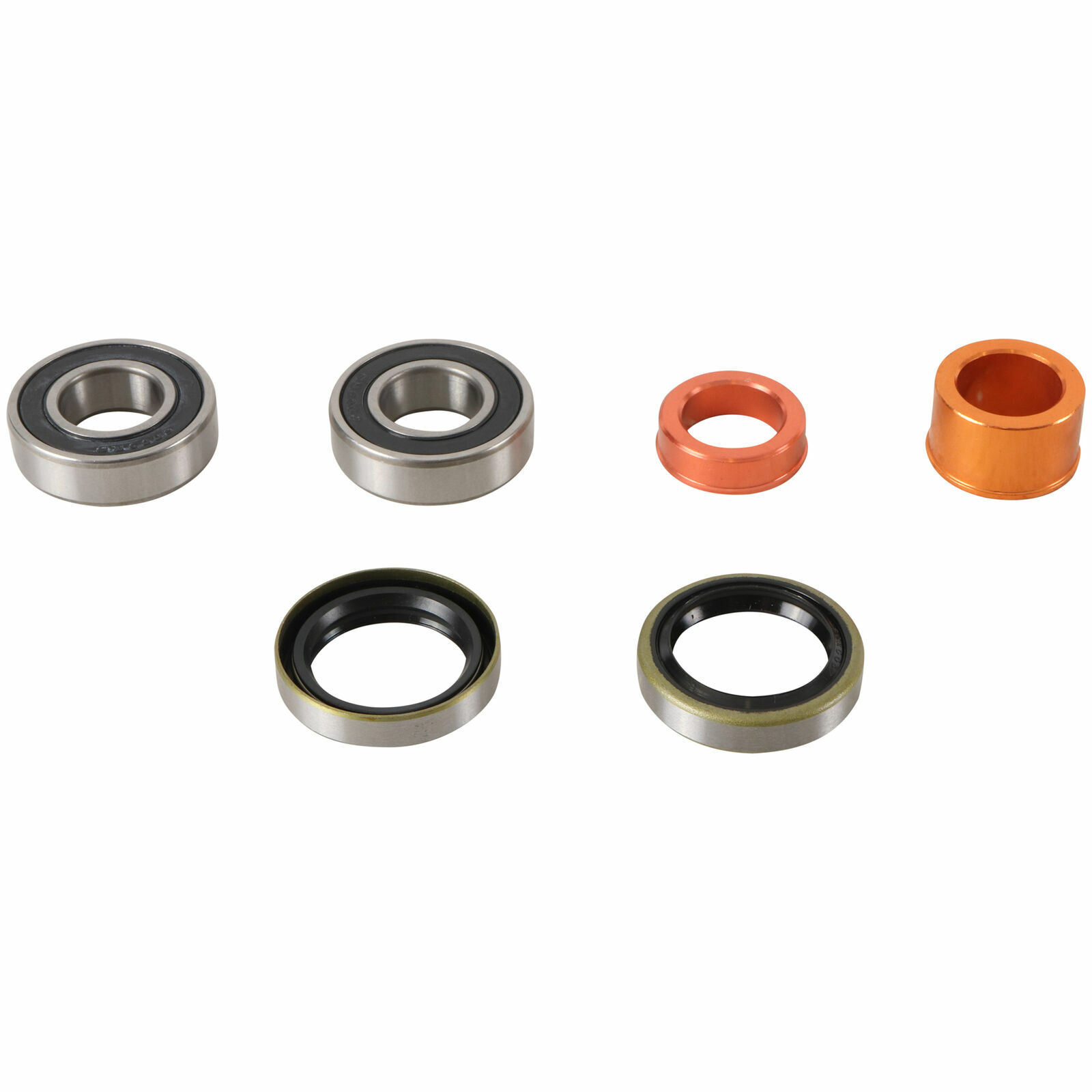 New Pivot Works Front Wheel Bearing , Spacer & Seal Kit For 19961997