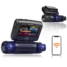Rexing S3 3-Channel Dash Cam Front, Cabin, Sides 1080P+1080p+1080p, Wi-Fi