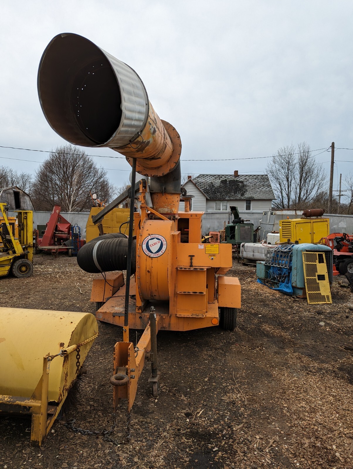 Tarco Leaf Loader Vac Trailer Mounted Deere Diesel Vacuum eBay