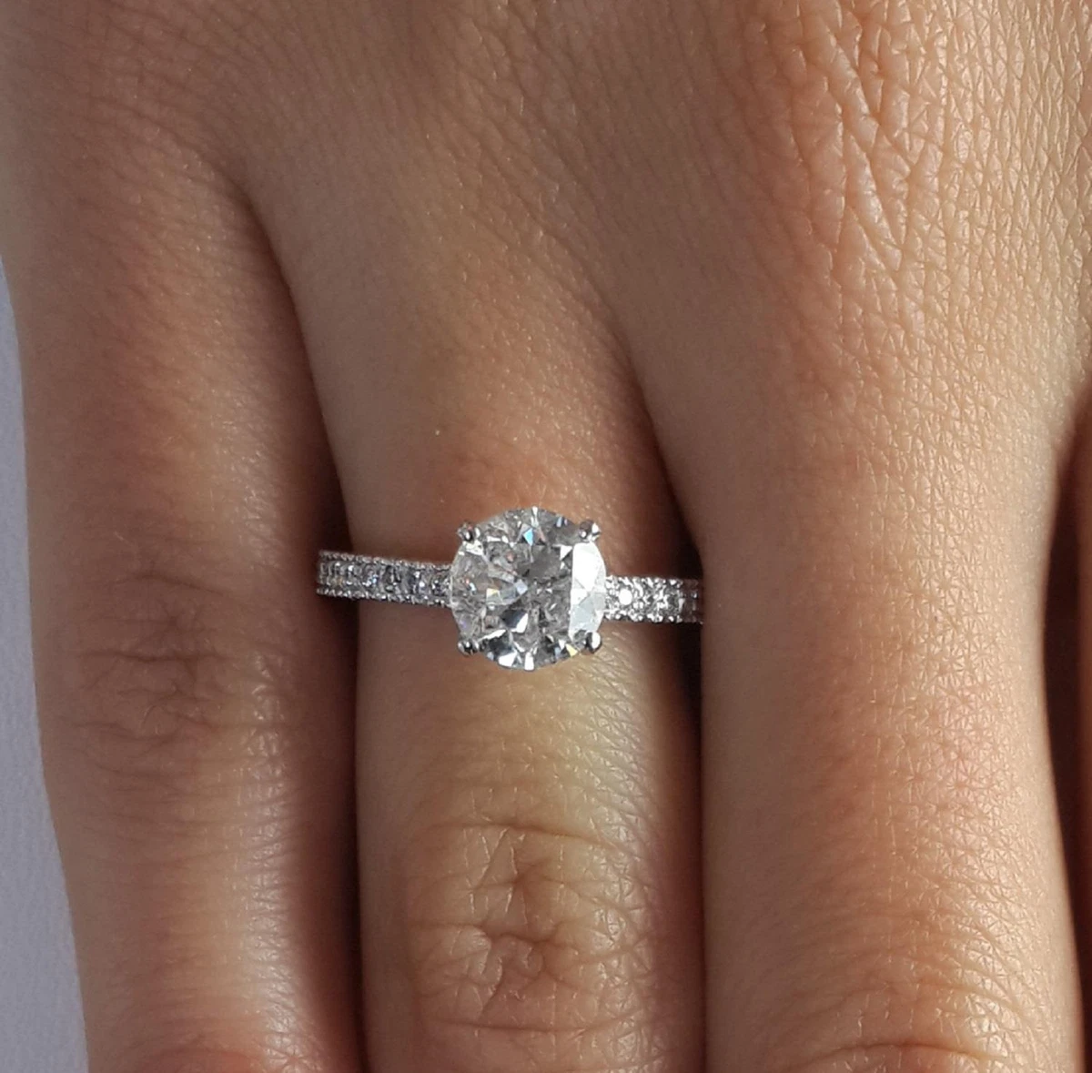 1.3 carat cushion cut diamond ring deals