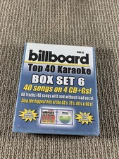 New: BILLBOARD TOP 40 KARAOKE - Box Set 6 40 songs on 4 CDs 