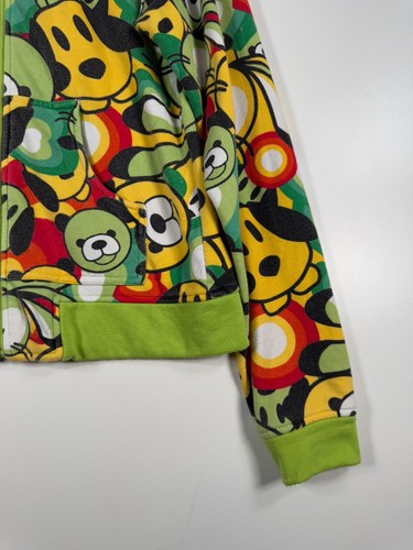 Vtg Y2K Seventy Seven Girls Teens Full Zip Hoodie Green Sz XL 19.5x23.5 - Picture 11 of 13