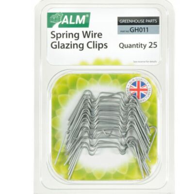 ALM GH011 Gewächshaus Feder Draht Verglasung Clips (25er Pack)