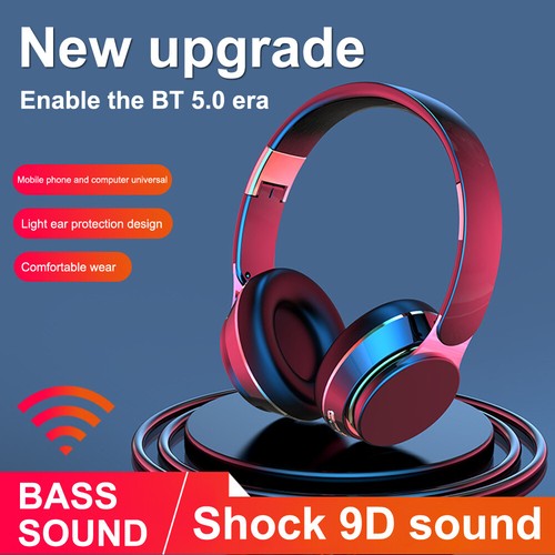 Auriculares Inalámbricos Bluetooth 5.0 Estéreo Sobre la Oreja Micrófono Plegable Tarjeta TF - Imagen 5 de 24