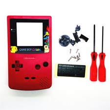 Picachu Monster Eeveee Housing Shell for Nintendo Game boy Color GBC - RED