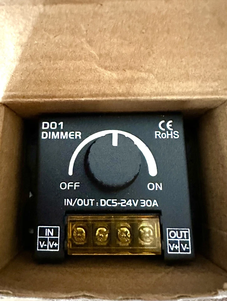 Goming DC 5v,12v,24V 30A RF LED Light Strip Dimmer PWM Dimer Controller Wireless - Image 4 of 4