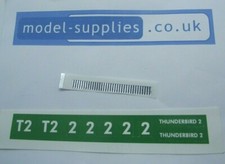 Dinky 101 Thunderbird 2 Paper Transfer Sticker with Chrome Strip for Engine Unit