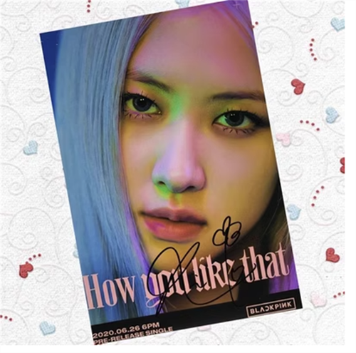 BLACKPINK BORN PINK Autographed Photo 6'' Autographs LISA Jennie ROSE Jisoo Gift - Picture 8 of 20