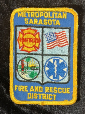 #ad #ad Vintage Obsolete Metropolitan Sarasota Fire And Rescue $8.36