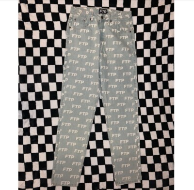 ftp all over print denim jeans | eBay