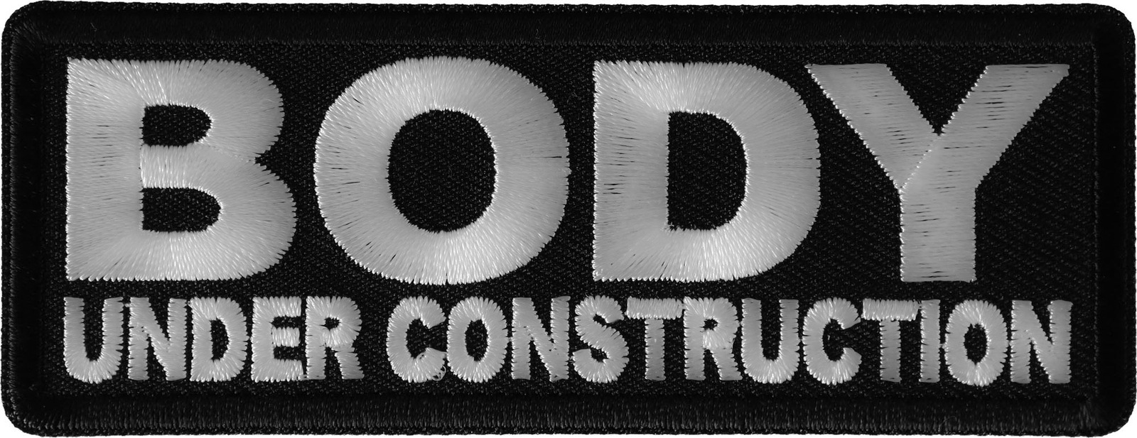 Body under construction Patch- 4x1.5 inch - P6770 | eBay