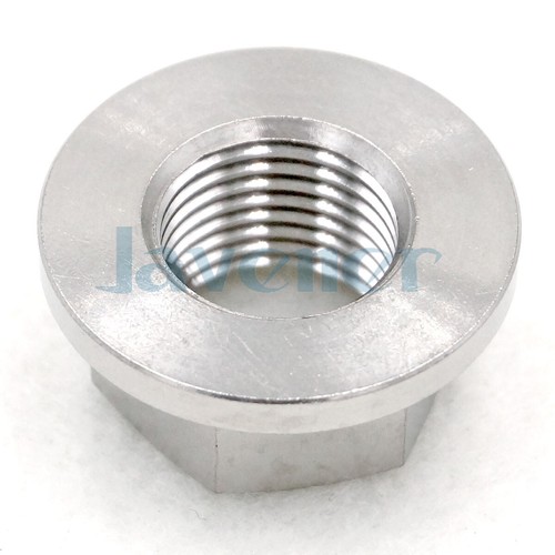 M16x1.5mm Ti GR5 TC4 Titanium Flange Hex Nut For Motorcycle Centre Shaft - Picture 2 of 7