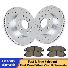 Front Brakes and Rotors Brake Pads for Chevy Silverado GMC Sierra 1500 Cadillac
