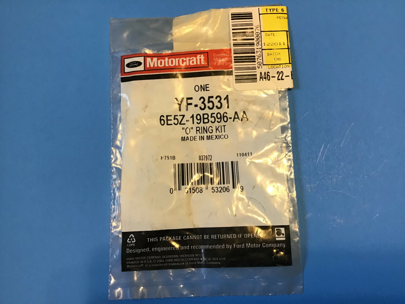ORing Kit Motorcraft YF3531 eBay
