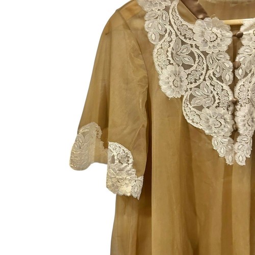 Vintage Hollywood Vassarette Munsingwear Small Nylon Ciffon Sheer Lacey Nigty - Picture 4 of 7