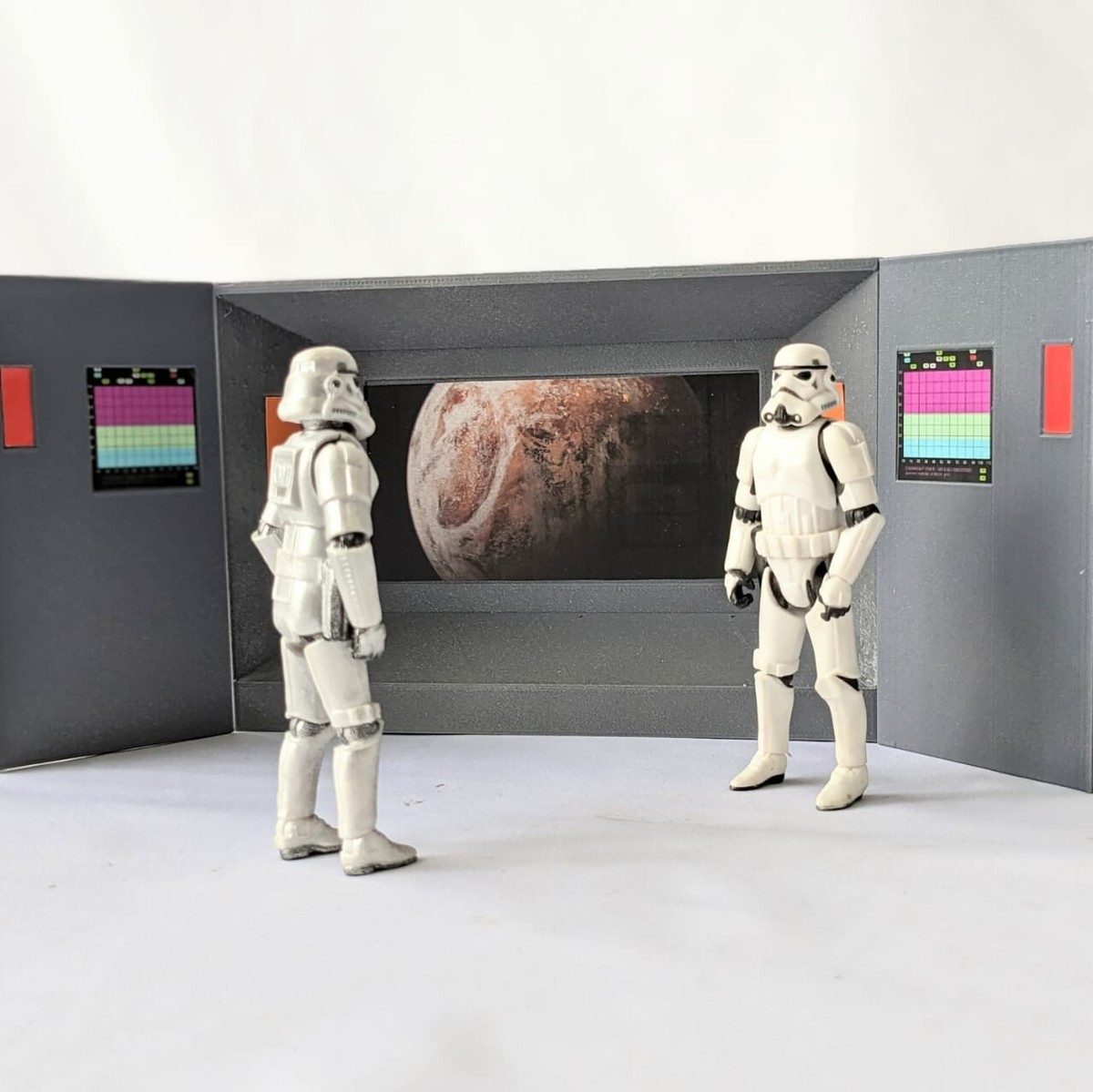 Star Trek Tos Bridge Main View Screen for 3.75 in (1:18) Figure