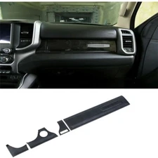 ABS Carbon Fiber Console Dashboard Covers Trim For Dodge RAM 1500 2021 2022-2023