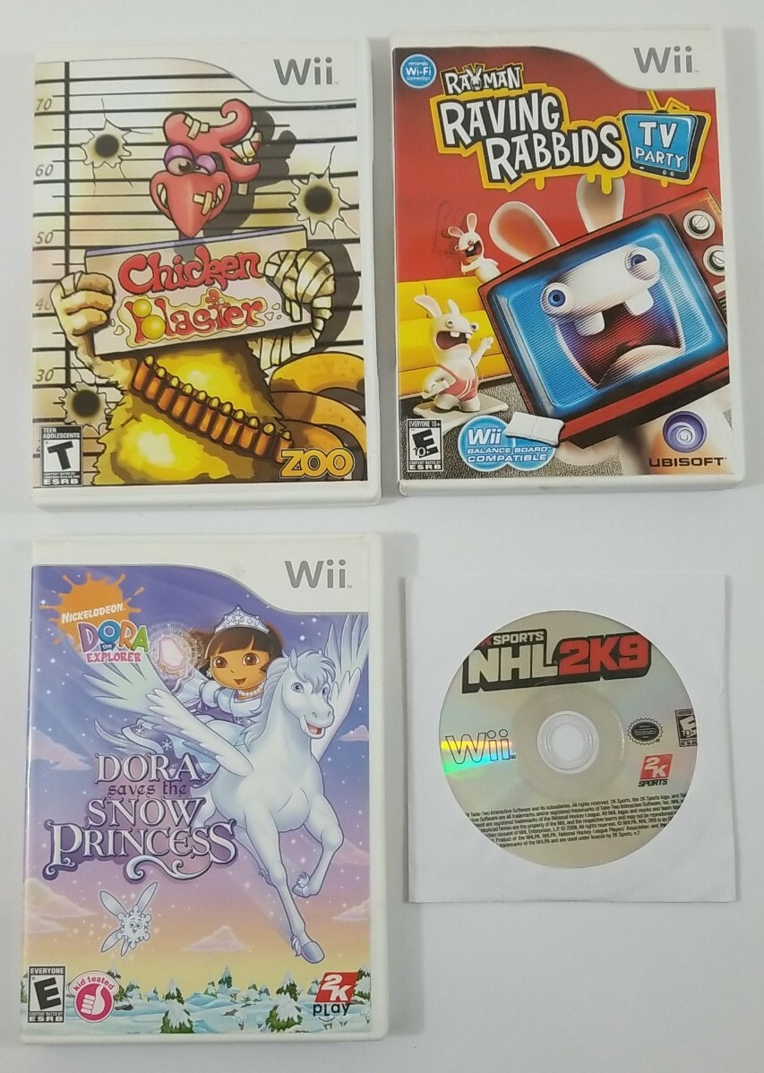 Nintendo Wii Game Lot of 4 Titles SEE DESCRIPTION FOR TITLES