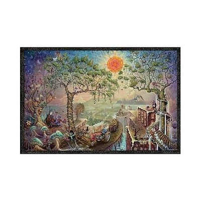 Sunshine Daydream By Michael Dubois 36X24 Fantasy Art Print Poster Wall Decor Gnomes Mushrooms (786024807596)