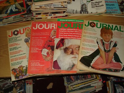 Lot of 4 Ladies Home Journal vintage Christmas issues 1965-1973 December/ads +