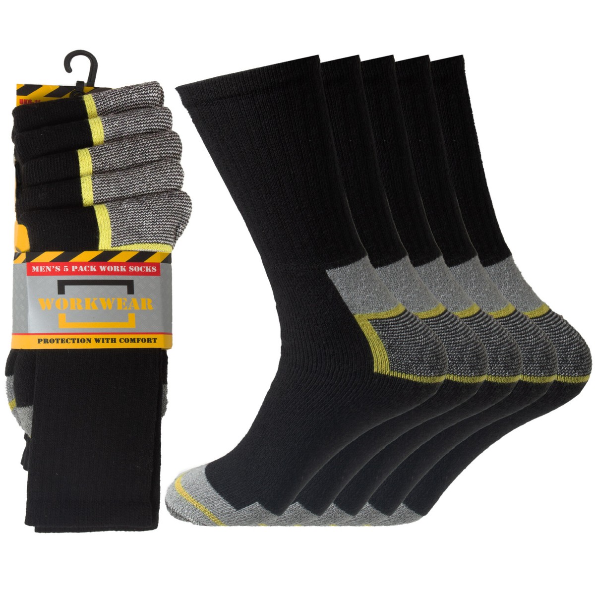 Hommes Work Socks Constructeurs Bottes Épais Résistant Travail Chaussette UK