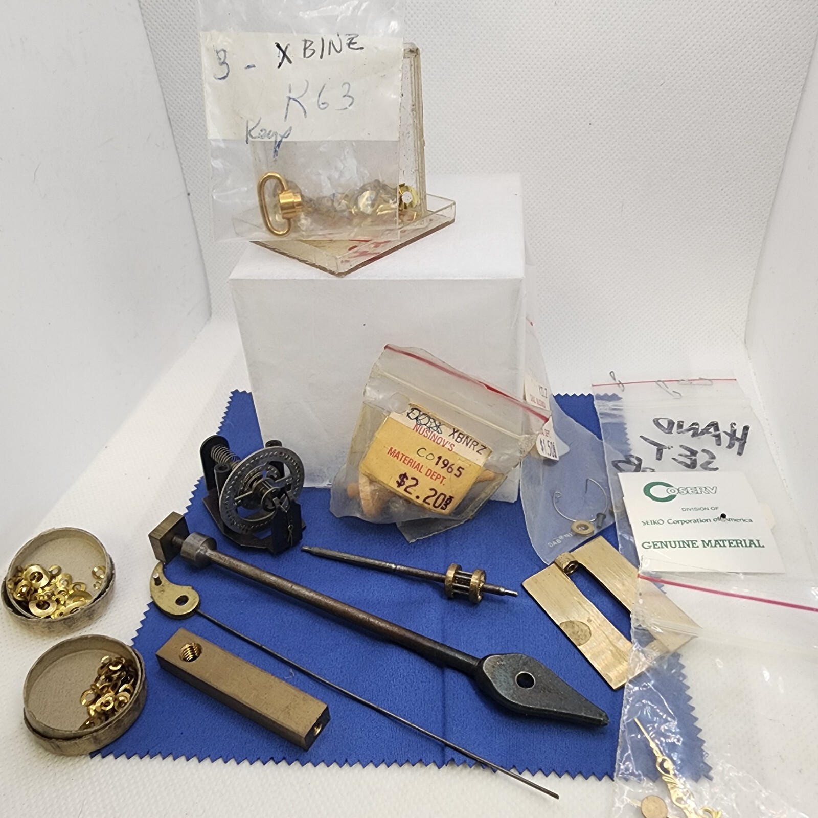 Lot of loose Clock Repair Parts Washers Hands and More eBay