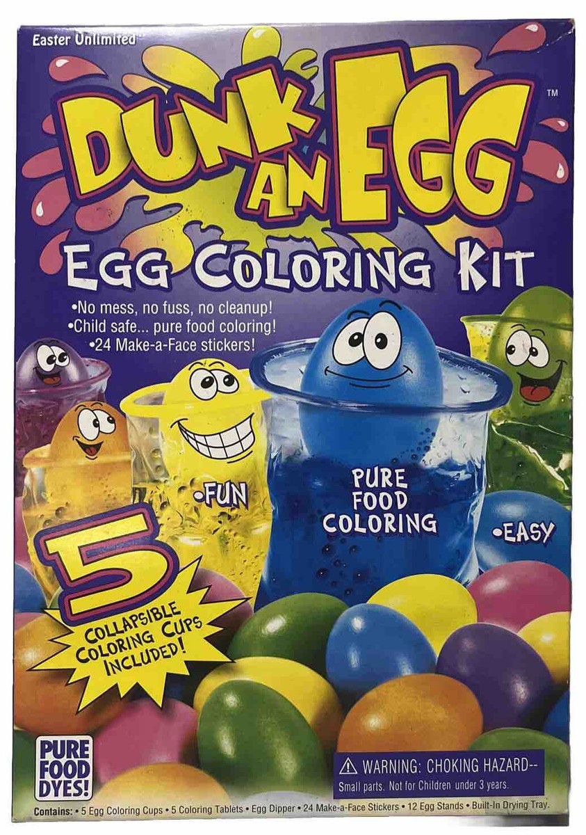 Easter Unlimited Dunk An Egg Coloring Kit NOS Pure Food Coloring - Main Image