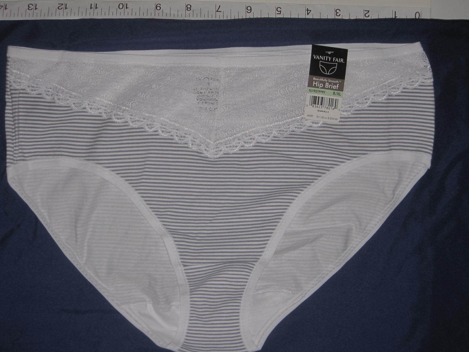 3 Pack Lot Vanity Fair Hip Brief 18129 Sizes 5, 6 Hipsters (Orig 3 for