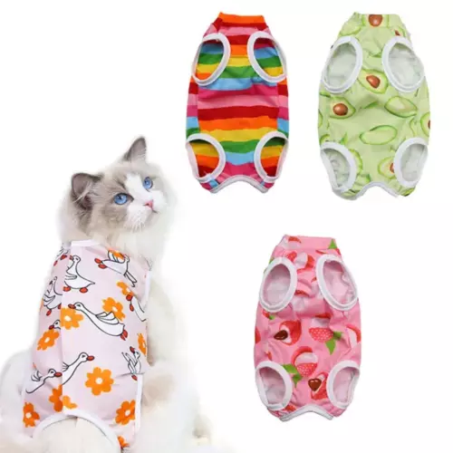 Katze Erholung Anzug für Wunde Shirt Anti Lecken nach der Operation Kleidung - Bild 1 von 9