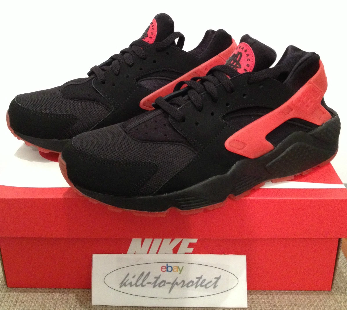 Huarache negro y rojo new arrivals