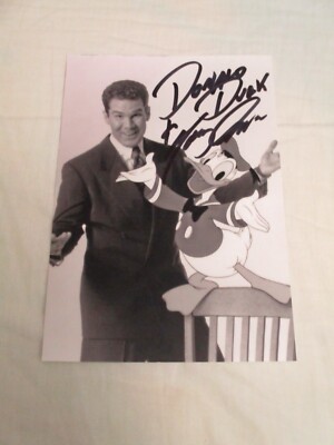 TONY ANSELMO Signed 4x6 Photo VOICE OF DONALD DUCK DISNEY