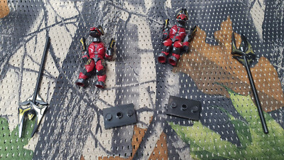 Halo Honour Guard Elites (x2) {A725} Mega Bloks Construx rote Figuren mit Hechten