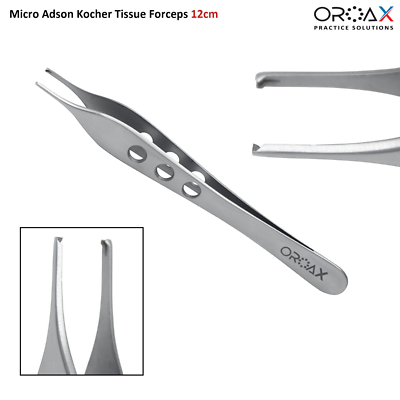 Instrumentos Quirúrgicos Aderezo Pinzas Tejido Alicates Adson Kocher 1X2 CM. 12