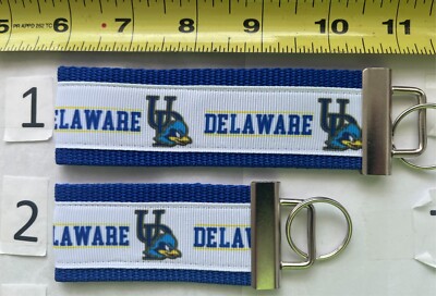 Univ of Delaware Blue Hens Keychain Fob Stocking Stuffer Gift 4 Him Her Mom Dad