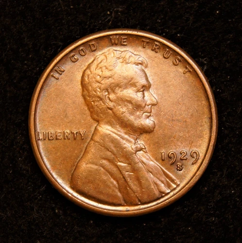 1929-S  Lincoln Wheat Cent   AU+++