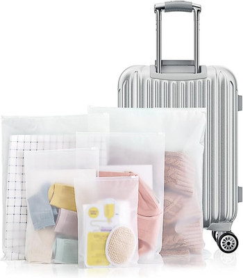 30PCS Frosted Travel Storage Bags for Clothes,Zip-Lock Seal Storage Bags Luggage