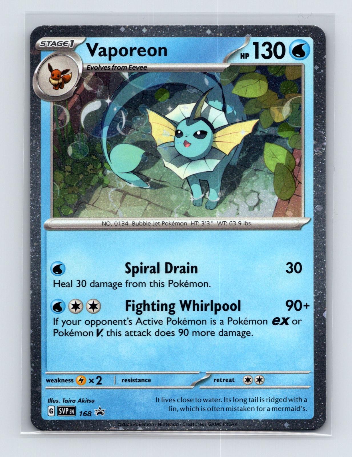 Vaporeon (Cosmos Holo) 168 Promo Scarlet & Violet Promo Pokemon Near Mint
