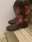 Durango Women’s Brown Western Cowboy Boots Red/Orange Floral US 10 — photo 1