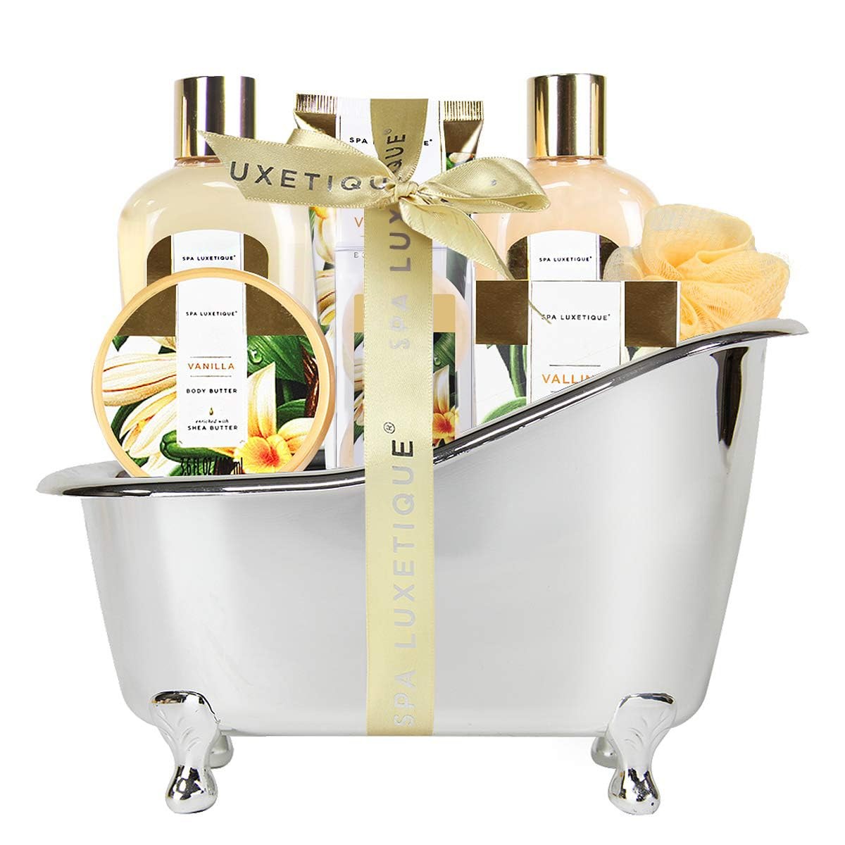 Gifts for Women, Vanilla Spa Luxetique Gift Basket 8 pcs Set