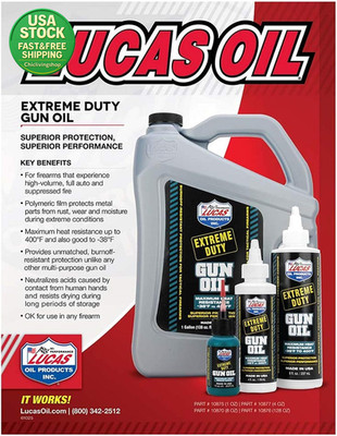 Extreme Duty Gun Oil 4Oz Lubricant for Firearms Rust Protection