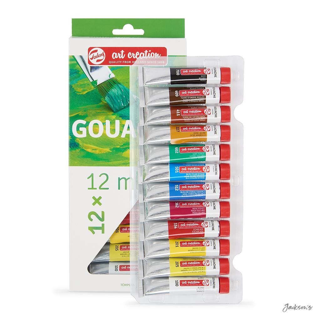 Royal Talens Art Creation Gouache Paint Set 12 x 12ml For Matt Colour Artwork