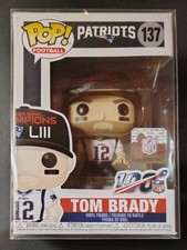 FUNKO POP! NEW ENGLAND PATRIOTS TOM BRADY SUPER BOWL LIII 137 VAULTED NEW 