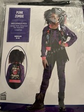 Zombie Punk Kids Halloween Costume Medium 8-10 NWT