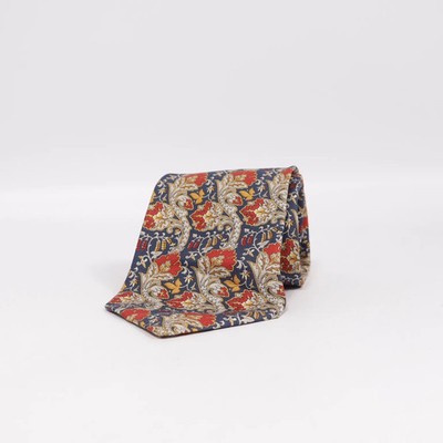 Rochas, Krawatte, Herren, Seide, Blau/Rot/Gelb, Paisley #sA8