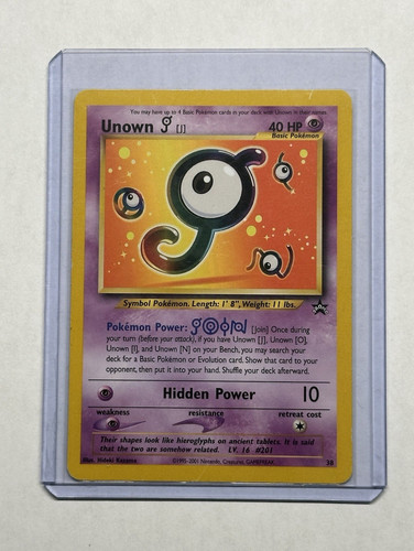 Pokémon TCG Wotc Promo Unown [J] 38/53 Regular Promo EN, LP