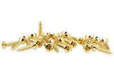  4 x 1/2" 12.7mm Pickguard/Backplate screws for Fender guitars Qty 25 - Gold