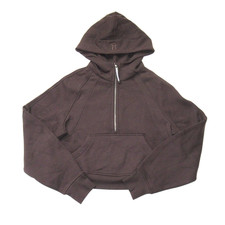 NWT Lululemon Scuba Oversized Half Zip Hoodie in Espresso Brown Sweatshirt XS/S