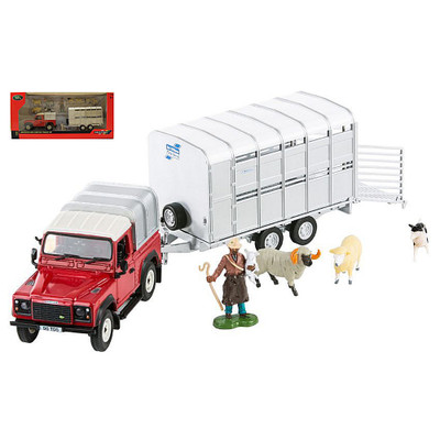 LAND ROVER FARMER SET 1:32 Britains Mezzi Agricoli e Accessori -D- Neues Modell