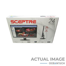 New Sceptre E249W-19203RTK 24" IPS 75Hz LED Ultra Slim Pro Monitor - Black