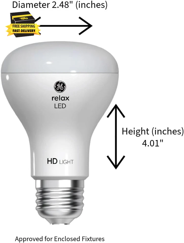 Relax LED Light Bulb, 45 Watt, Soft White, R20 Indoor Floodlight (1 Pack) ⭐️⭐️⭐️ - Image 2 of 4